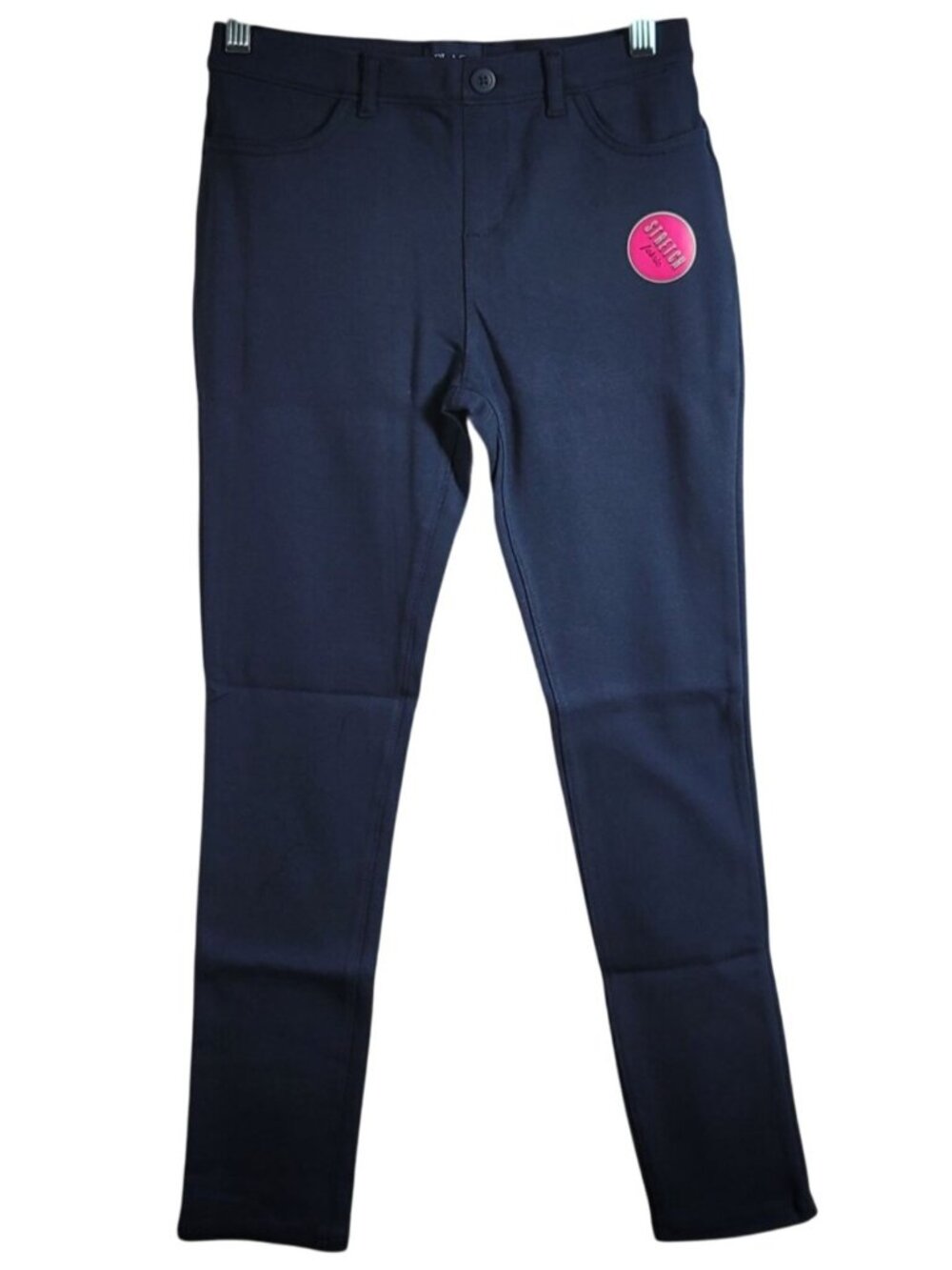 Children's Place School Uniform Girls Jeggings Pants Blue Size 12 Stretch NEW